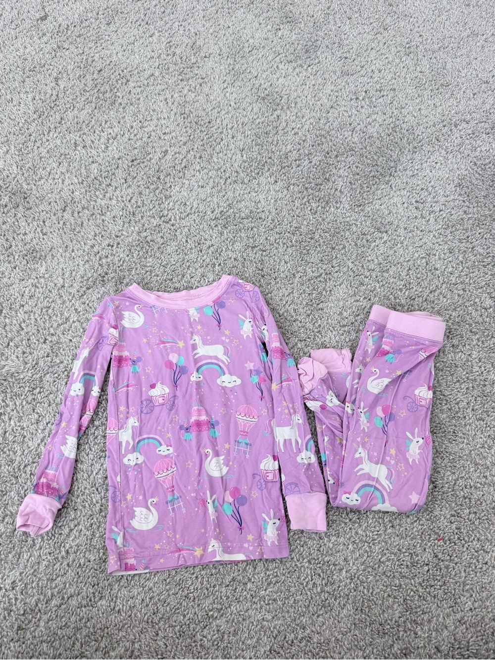 Little Sleepies- Unicorn Birthday Pajamas- 2T